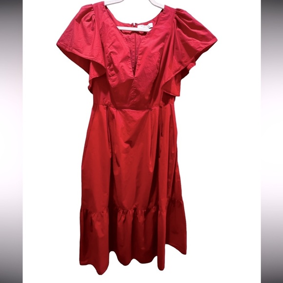 Marissa Webb Collective v neck midi dress size 0 good used condition - Picture 8 of 12